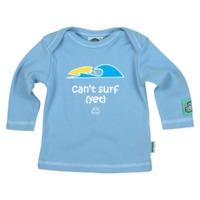 CAN\'T SURF YET SKY BABIES FAIRTRADE LONG SLEEVE T SHIRT ENVELOPE NECK