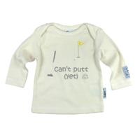 cant putt yet natural babies fairtrade envelope neck long sleeve t shi ...