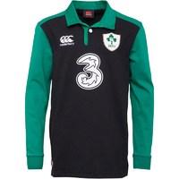 canterbury junior ireland classic long sleeve alternate shirt black