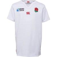 canterbury junior england home pro shirt bright white