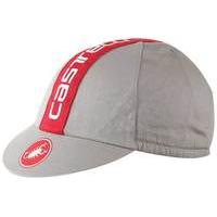 Castelli Retro 3 Cap | Grey/Red