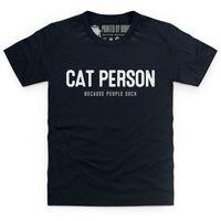 Cat Person Kid\'s T Shirt