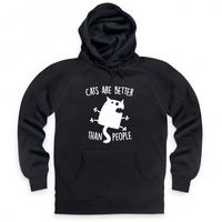 cats are better than people hoodie