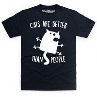 cats are better than people t shirt