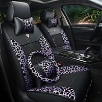 car seat cushion car seat cover family car seat 5 leopard leather silk ...