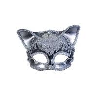 Cat Jewelled Mask - Size: One Size