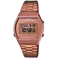 casio classic digital watch with stainless steel band rose gold