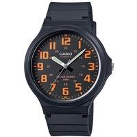 casio mens analogue watch with resin strap black