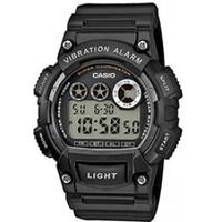 casio w735h1a mens digital sports watch alarm stopwatch 100m black res ...