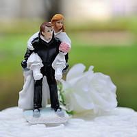 cake topper non personalized classic couple sport resin wedding white  ...