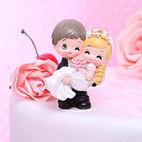 Cake Topper Classic Couple / Funny Reluctant Resin Wedding / Bridal Shower Garden Theme / Classic Theme Gift Box