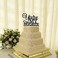 cake topper non personalized classic couple acrylic wedding flowers bl ...
