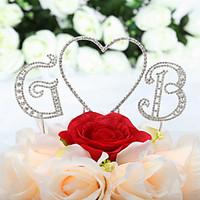 cake topper non personalized monogram hearts wedding quinceaera sweet  ...
