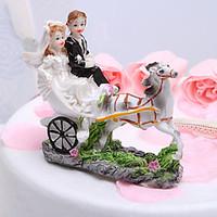 Cake Topper Vehicle / Classic Couple Resin Wedding / Bridal Shower White / Black Garden Theme Gift Box