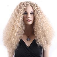 Capless High Quality Synthetic Blonde Long Curly Synthetic Wig