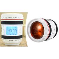 camera lens alarm clock with star projection