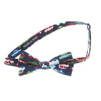 Car Print Bow Tie - Blue quality kids boys girls