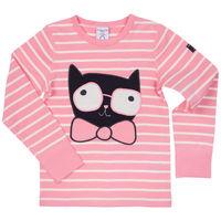 cat appliqu kids top pink quality kids boys girls