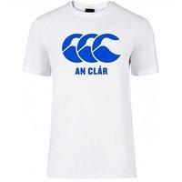 Canterbury County Clare Motif Tee - Youth - White/Blue