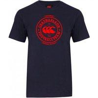 Canterbury County Carlow Football Seal Tee - Youth - Navy/Red