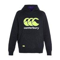 Canterbury CCC Logo Hoodie - Boys - Black Marl/Yellow/White