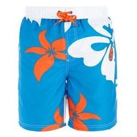 Canterbury Board Shorts - Youth - Blue Aster/White/Orange