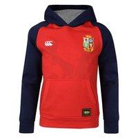Canterbury British and Irish Lions Rugby Over The Head Hoodie - Youth - Tango Red