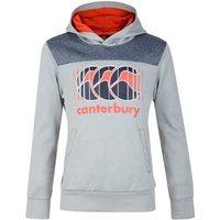 canterbury fleece over the head hoodie boys sleet marl