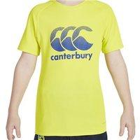 canterbury vapodri poly logo tee boys sulphur spring