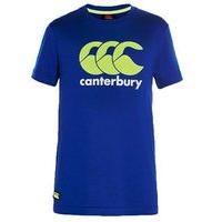 canterbury ccc logo tee boys safety bluesafety yellowwhite