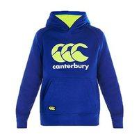 canterbury ccc logo hoodie boys sodalite blueyellowwhite