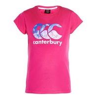 Canterbury CCC Logo Tee - Girls - Beetroot/Madison/Candy