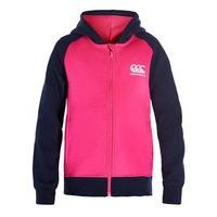 canterbury princess seam zip through hoodie girls navy