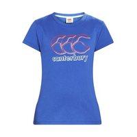 canterbury ccc logo tee girls dazzling blue