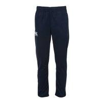 canterbury kids stretch tapered poly knit pants navy