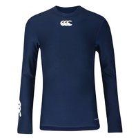 canterbury thermoreg long sleeve kids baselayer top navy