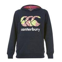 canterbury girls princess seam ccc logo hoody ss16 navy