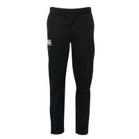 canterbury kids stretch tapered poly knit pants black