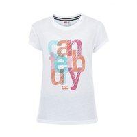 Canterbury Girls Text Overlay Tee SS16 - White