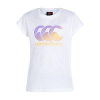 canterbury girls aw16 ccc logo tee white