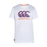 canterbury ccc boys logo tee aw16 whitebluefirecracker