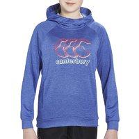 Canterbury Poly Fleece OH Girls Hoody - Dazzling Blue Marl