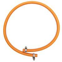 calor gas 8mm x 1m hose and clip orange
