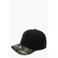 Camo Peak Cap - black