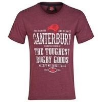 canterbury rugby goods t shirt red