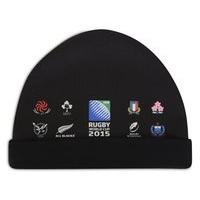 Canterbury RWC 2015 20 Nations Sublimated Knitted Beanie Hat - Black