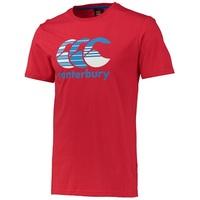 canterbury multi hoop t shirt red