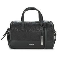 calvin klein jeans marina logo duffle womens handbags in black