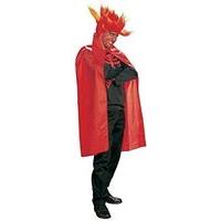 Cape 115cm Red Accessory For Superhero Super Hero Fancy Dress