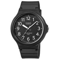 casio mens analogue watch with resin strap black